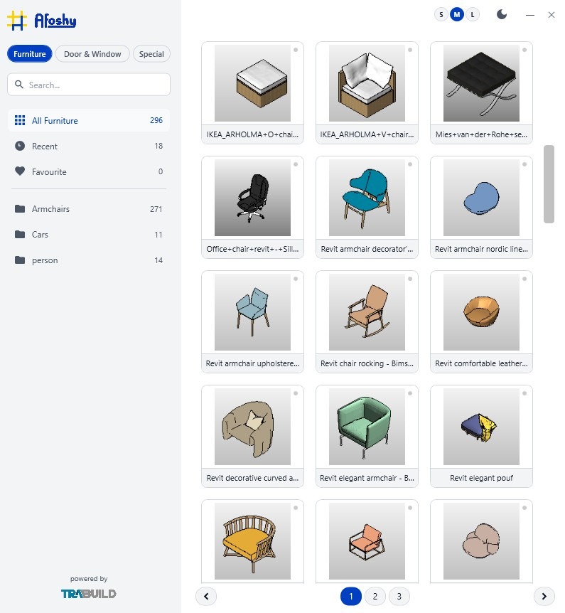 Afoshy Revit Plugin Workspace
